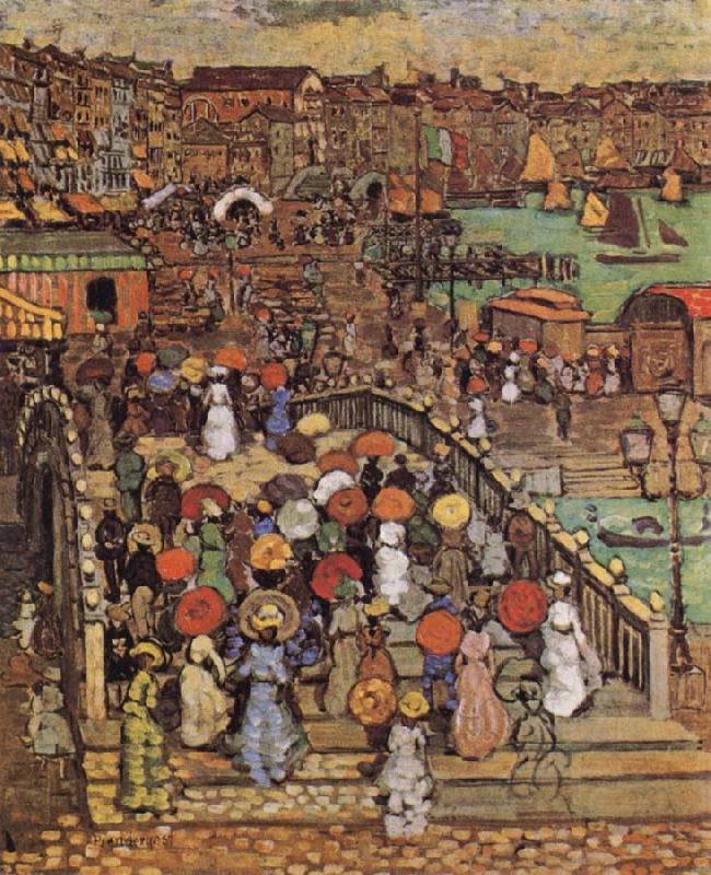 Maurice Prendergast Ponte della Paglia in Venice oil painting image
